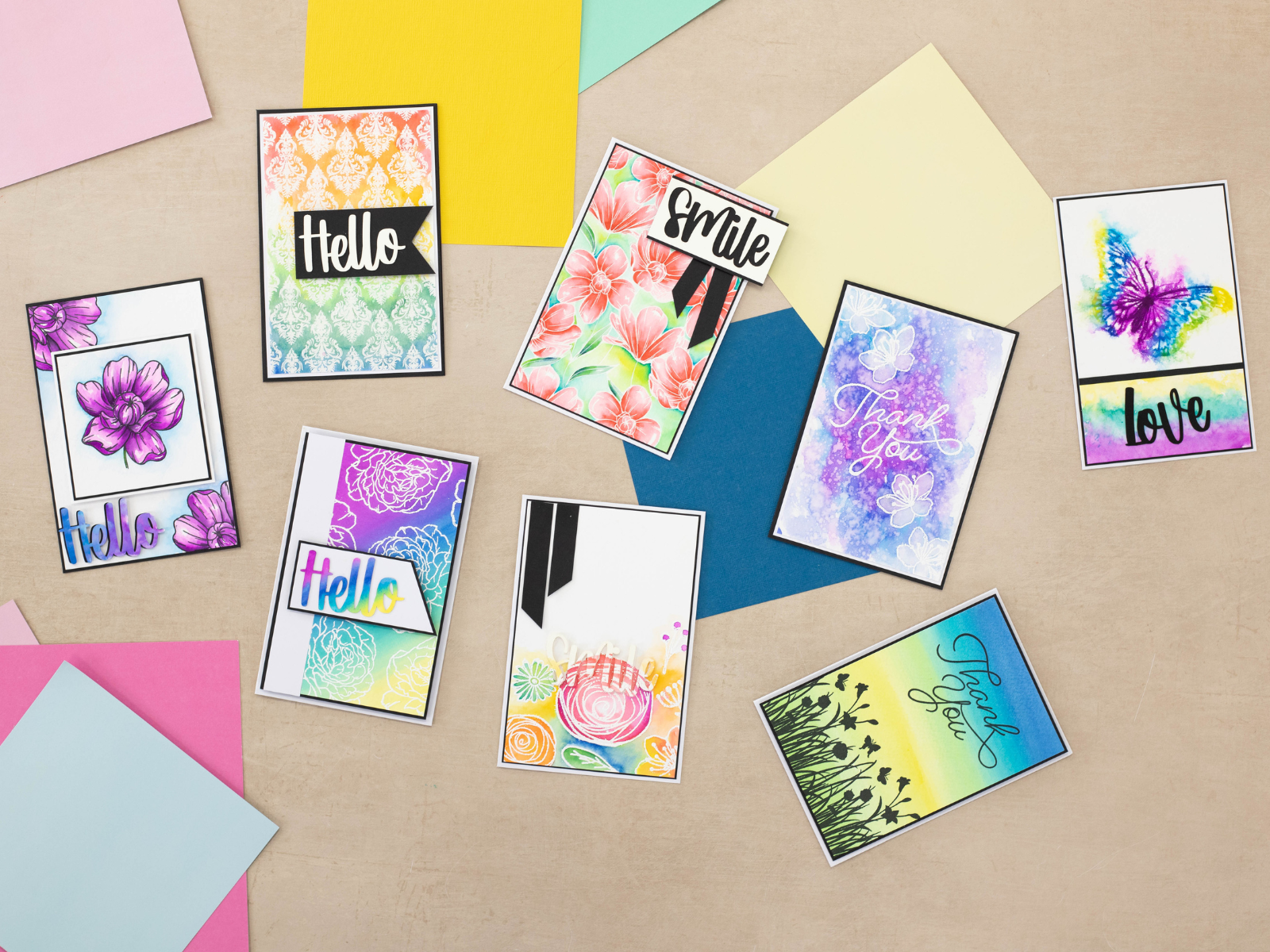 Crafter's Companion - Craft Club - Tricolour Aqua Techniques