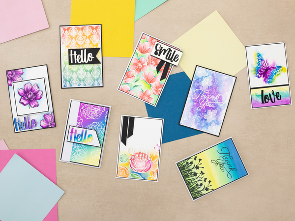 Crafter's Companion - Craft Club - Tricolour Aqua Techniques