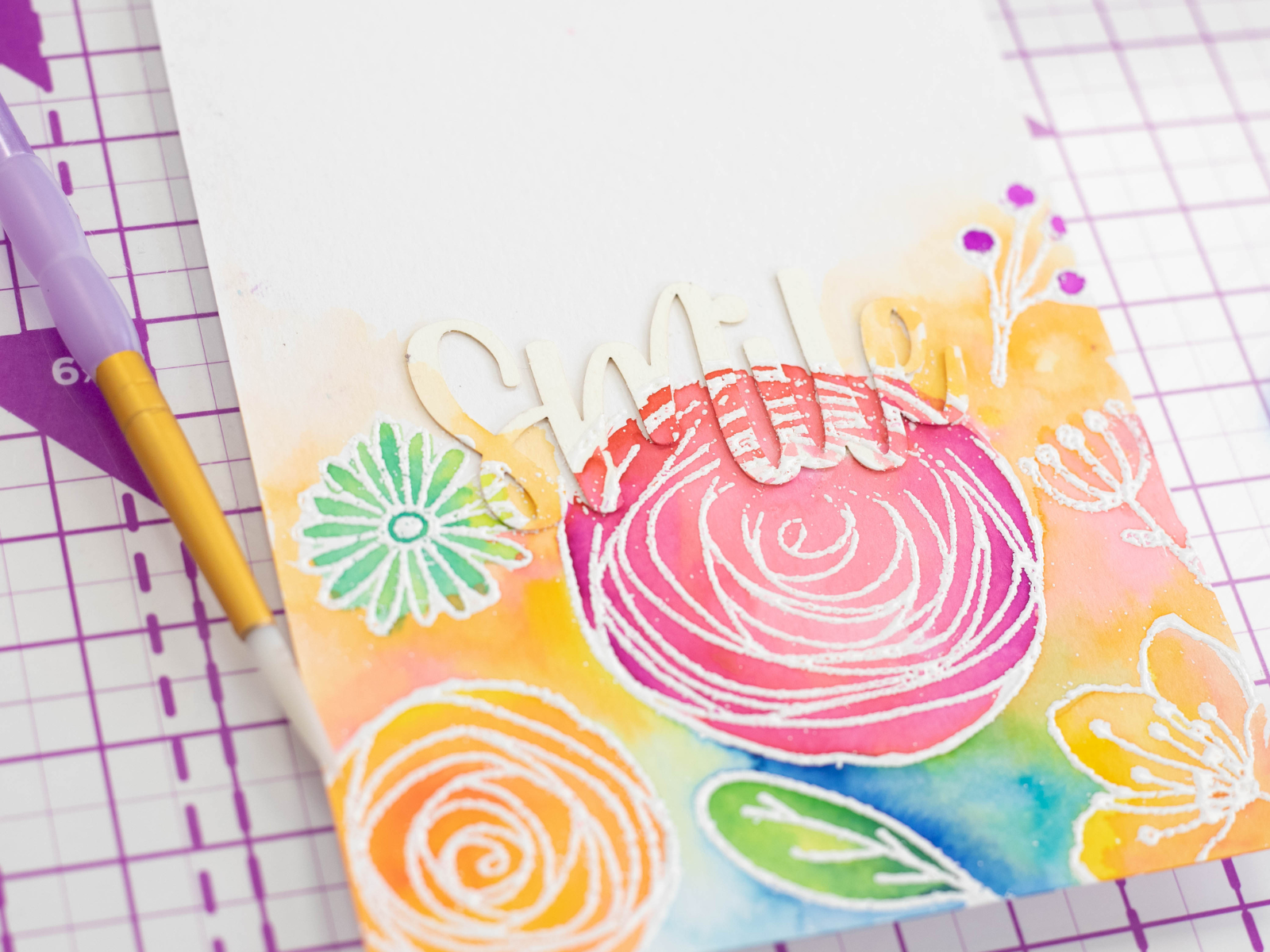 Crafter's Companion - Craft Club - Tricolour Aqua Techniques