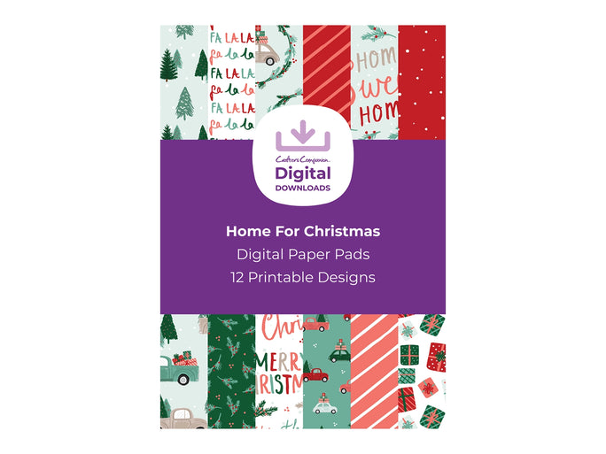 Violet Studios Home For Christmas - Digital Paper Pad