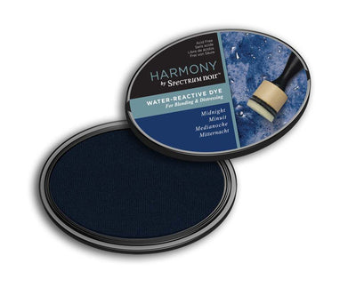 Harmony by Spectrum Noir Water Reactive Dye Inkpad - Midnight