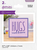 Gemini Expressions Large Word - Hugs and Kisses