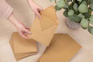 Crafter's Companion 5"x 5" Kraft Card & Envelopes - 100 Piece