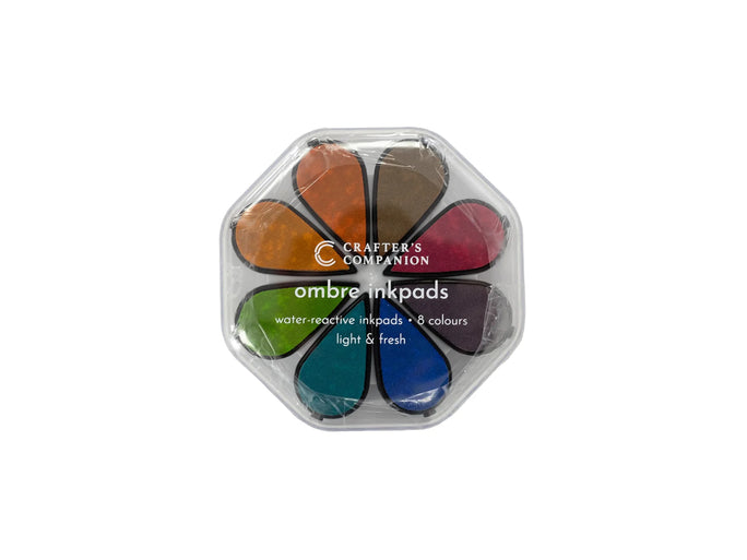 Crafters Companion Water Reactive Ombre Inkpads - Light and Fresh 