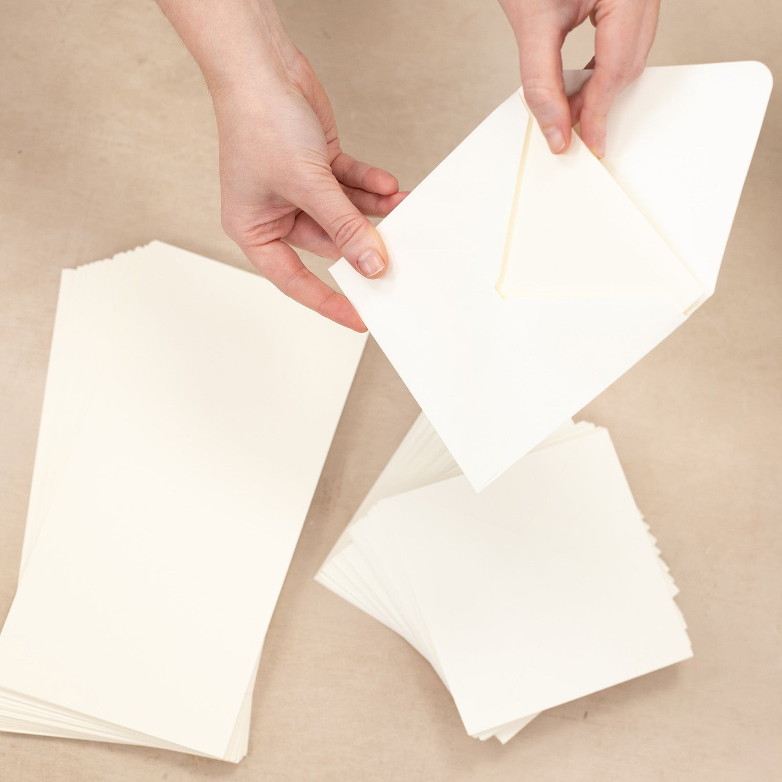 Crafters Companion 5"x5" Ivory Card & Envelopes - 100 Pack