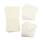 Crafters Companion 5"x5" Ivory Card & Envelopes - 100 Pack