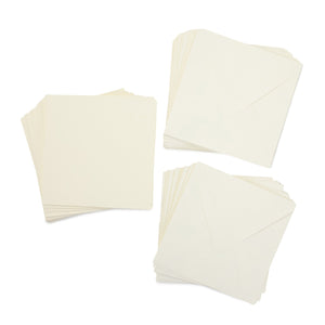 Crafter's Companion - 7"x7" Ivory Card & Envelopes 50pc 250GSM