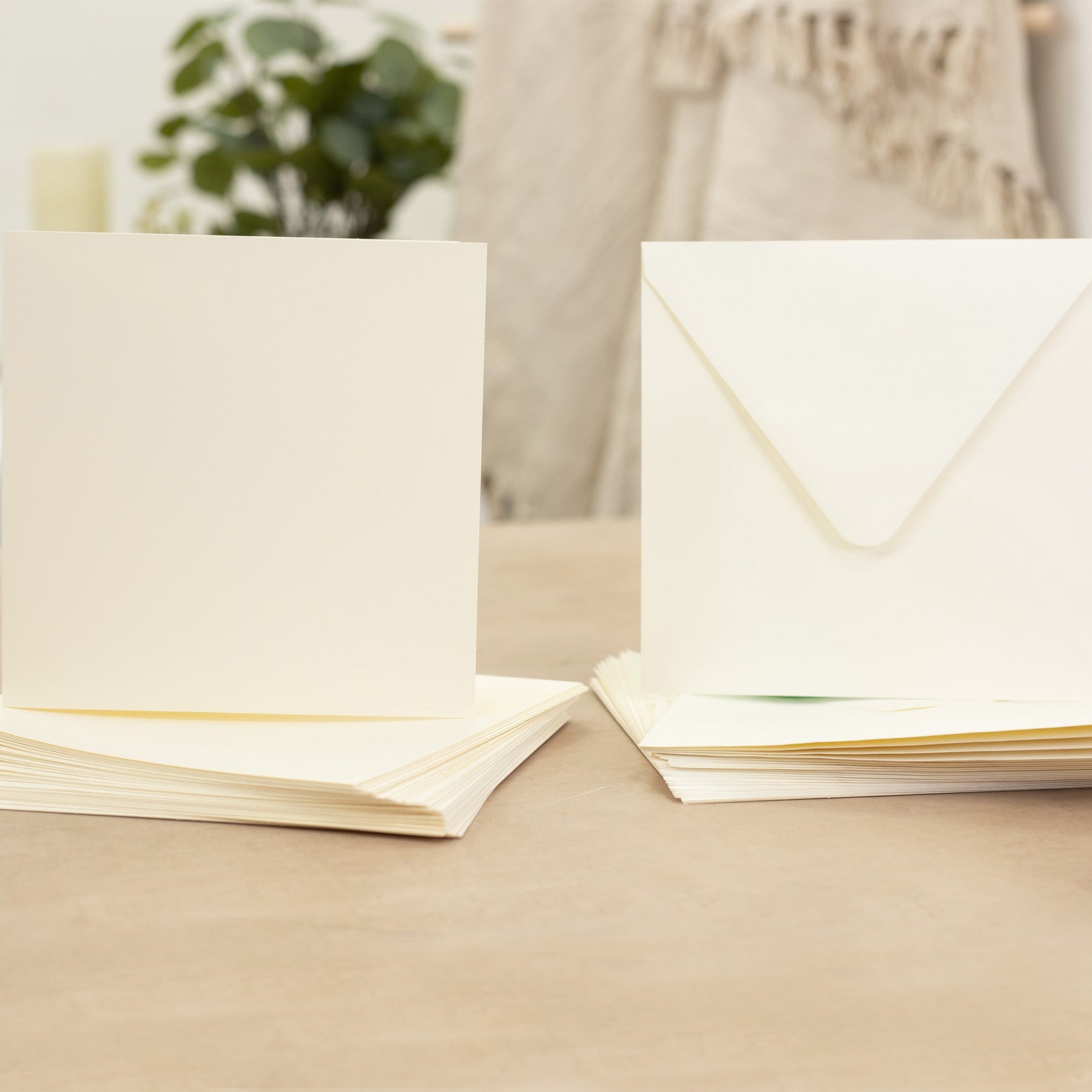 Crafter's Companion - 7"x7" Ivory Card & Envelopes 50pc 250GSM