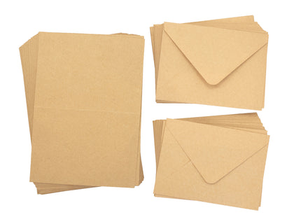 Crafter's Companion - 5"x7" Kraft Card & Envelopes 50pk