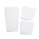 Crafter's Companion 6"x 6" White Card & Envelopes - 100 Piece