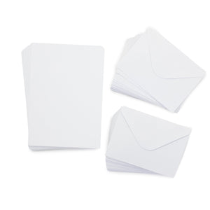 Crafter's Companion A6 White Card & Envelopes - 100 Piece