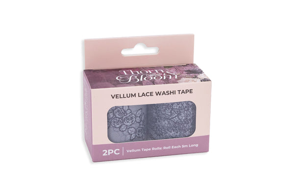Sara Signature Thorn & Bloom - Vellum Lace Washi Tape