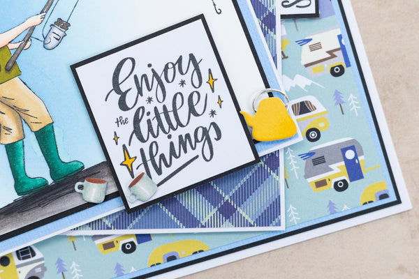 Crafters Companion The Great Outdoors Clear Acrylic Stamp Set - Find Yourself in Nature  