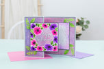 Crafters Companion 5.5" X 5.5" 3D Embossing Folder, Metal Die and Stencil Set - Alluring Anemones