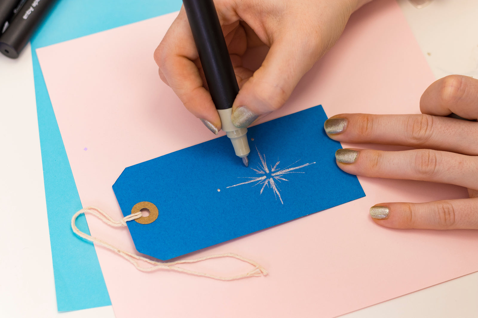 Spectrum Noir Glitter Marker-Cool Elements 6pc