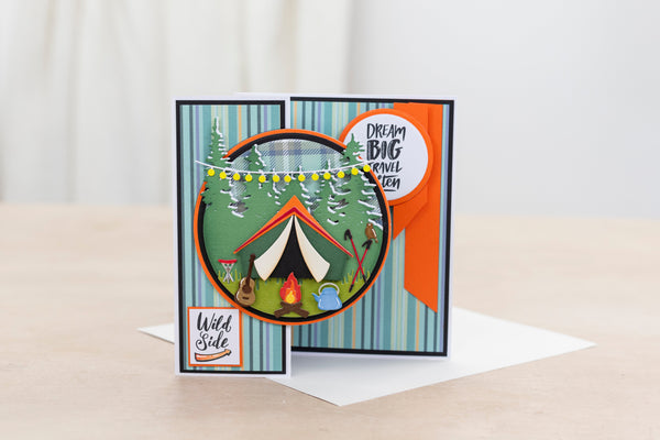 Crafters Companion The Great Outdoors Metal Die Set - Around the Campfire