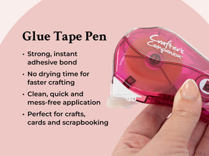 Crafter’s Companion Glue Tape Pen & Refill Pack – Straight (2 Pack)