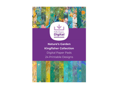 Nature's Garden Kingfisher Collection - Digital Paper Pad