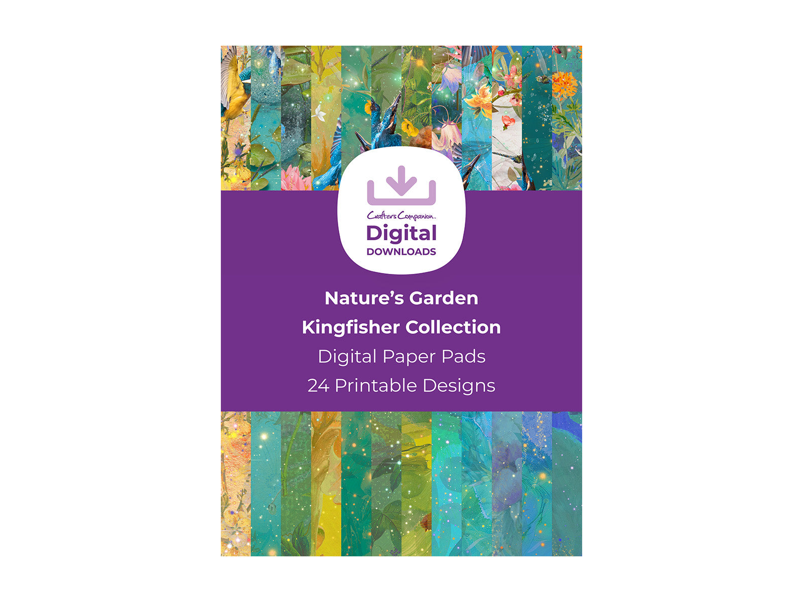 Nature's Garden Kingfisher Collection - Digital Paper Pad