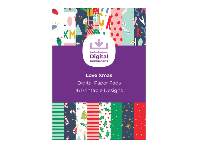 Violet Studios Love Xmas - Digital Paper Pad