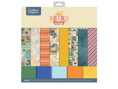 Retro Vacay - Retro Vacation Paper Pad 12" x 12"
