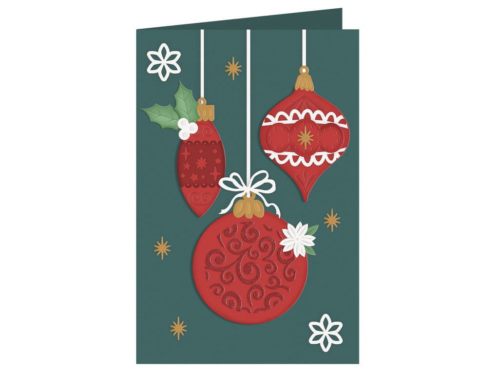 Hanging Christmas Baubles Metal Die Set