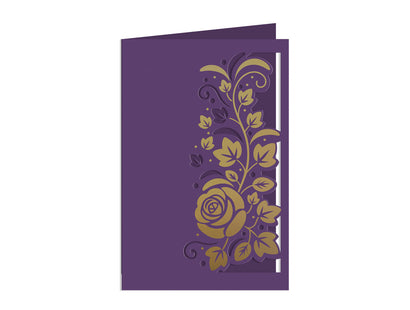 Florals & Swirls Metal Die & Foil Rub Ons