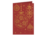 Gold Christmas Bauble Foil Rub Ons