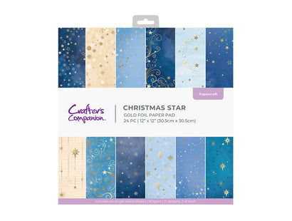 Christmas Star Paper Pad 12" x 12"