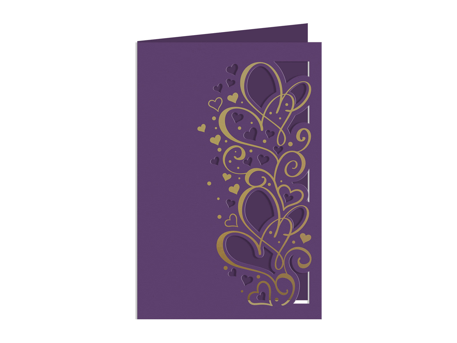 Hearts & Swirls Metal Die & Foil Rub Ons