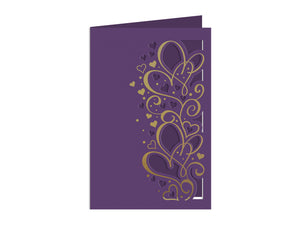 Hearts & Swirls Metal Die & Foil Rub Ons