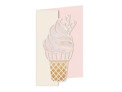Life is Sweet - Ice Cream Cone Edge'able Metal Die Set