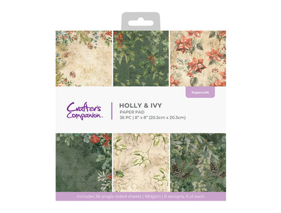Holly & Ivy Paper Pad 8" x 8"