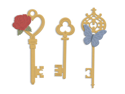 Tales of Wonderland - Ornate Keys Metal Die Set