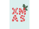 Candy Cane Alphabet Stencil & Metal Die Set