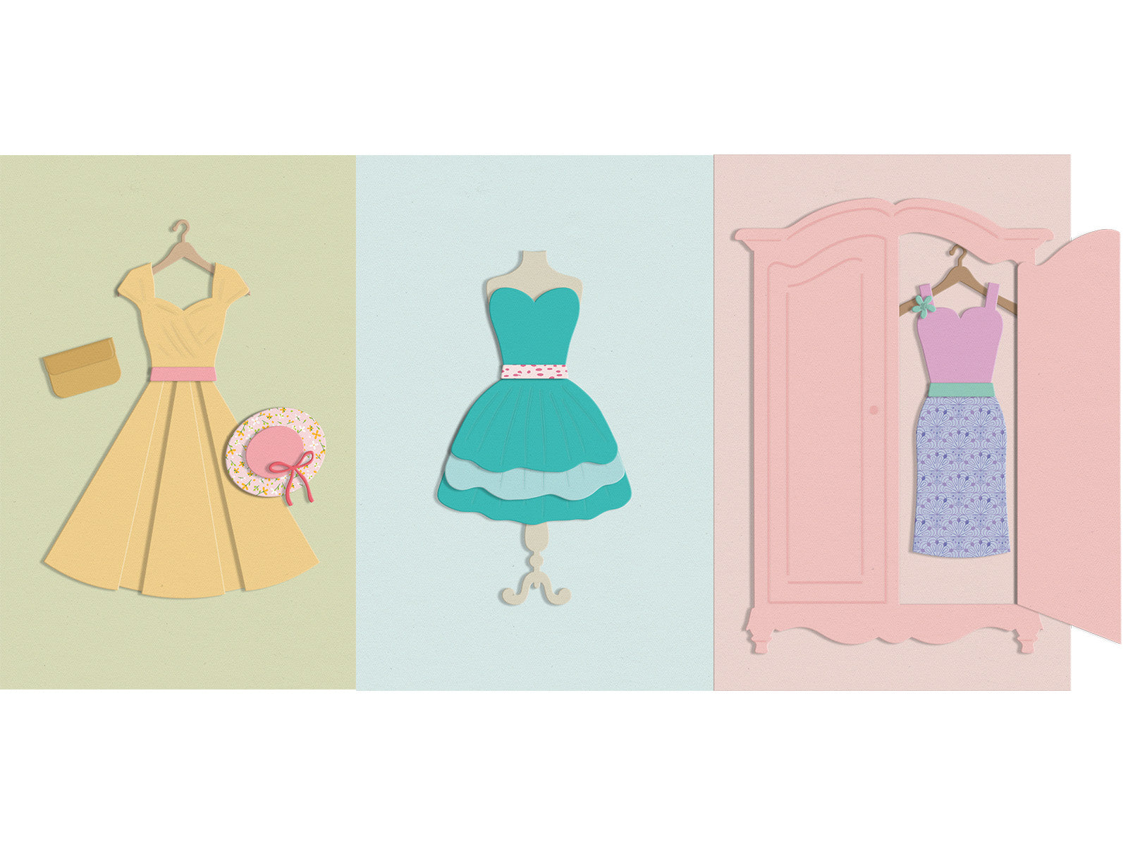 Customisable Dresses & Wardrobe Metal Die Set