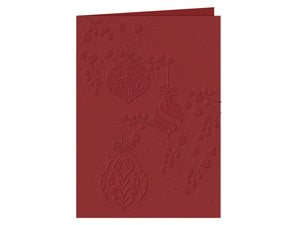 Christmas Bauble Branch 3D Embossing Folder 5" x 7"