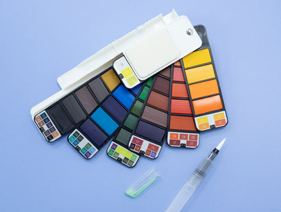 Flip Watercolour Paint Palette - 42 Colours