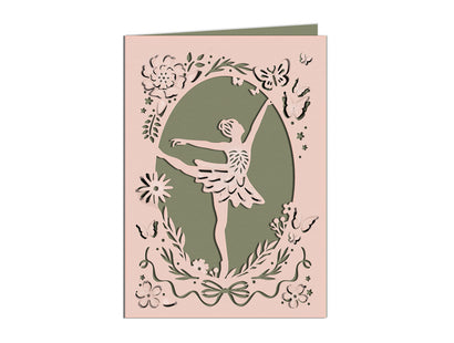 Dancing Ballerina Create-a-Card Metal Die