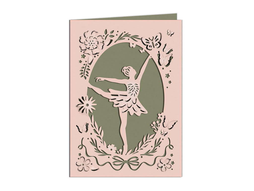 Dancing Ballerina Create-a-Card Metal Die