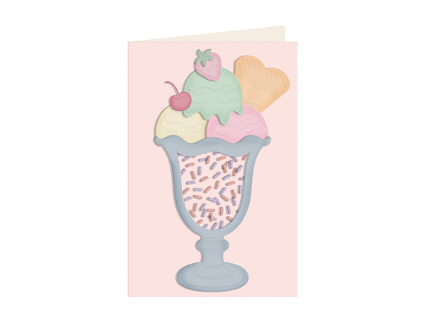 Life is Sweet - Ice Cream Sundae Metal Die Set