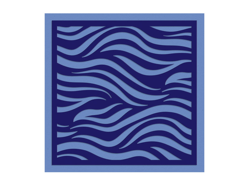 Waves Create-a-Card Metal Die Set