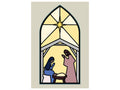 Nativity Stained Glass Window Metal Die Set