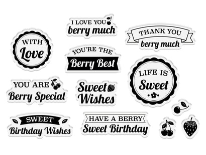 Berry Bliss - Berry Sentiment Stamp Set