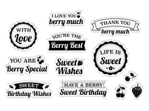 Berry Bliss - Berry Sentiment Stamp Set