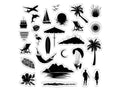 Retro Vacay - Island Paradise Scene Stamp Set