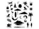 Retro Vacay - Island Paradise Scene Stamp Set