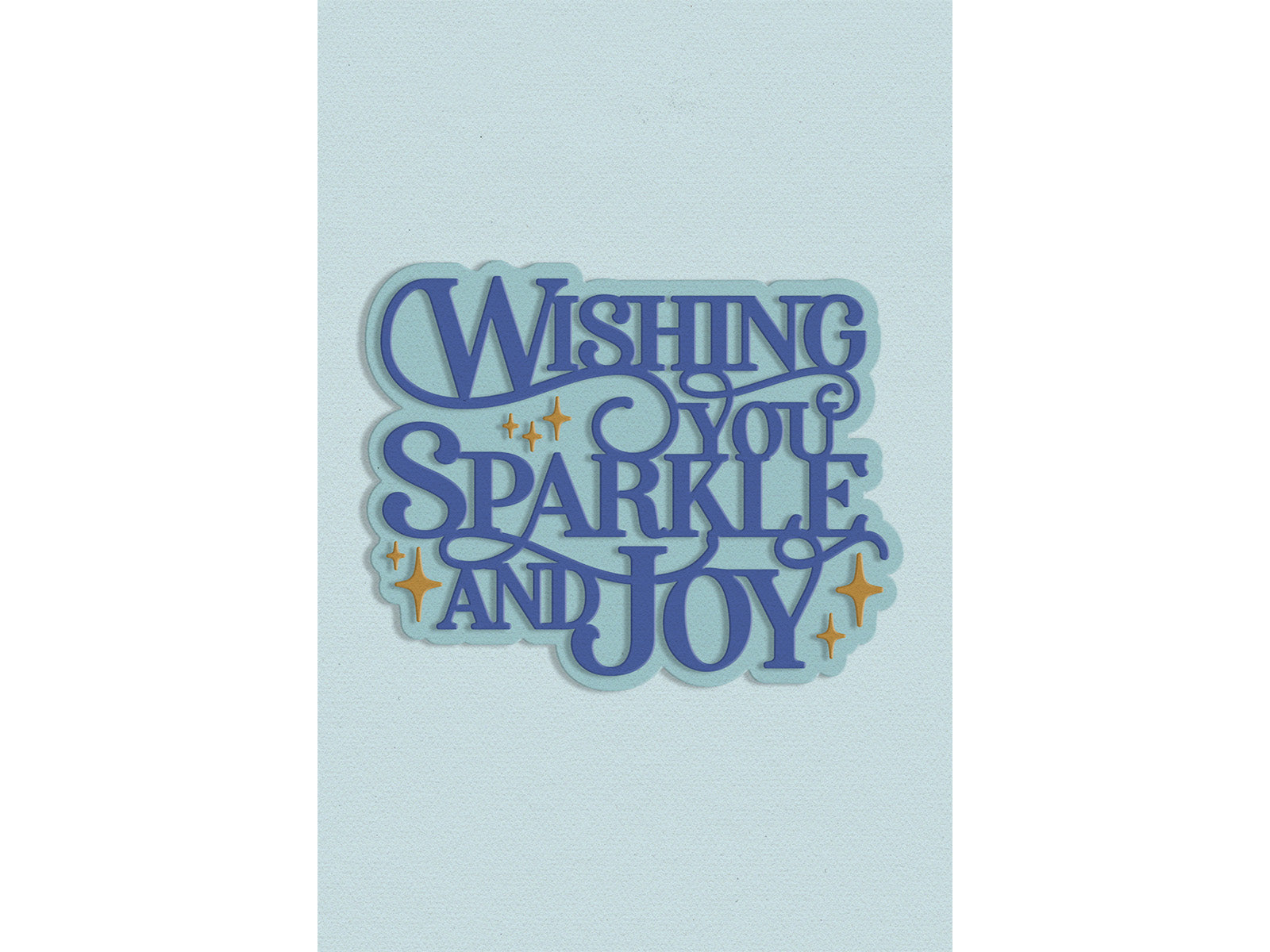 Sparkle & Joy Sentiment Metal Die Set