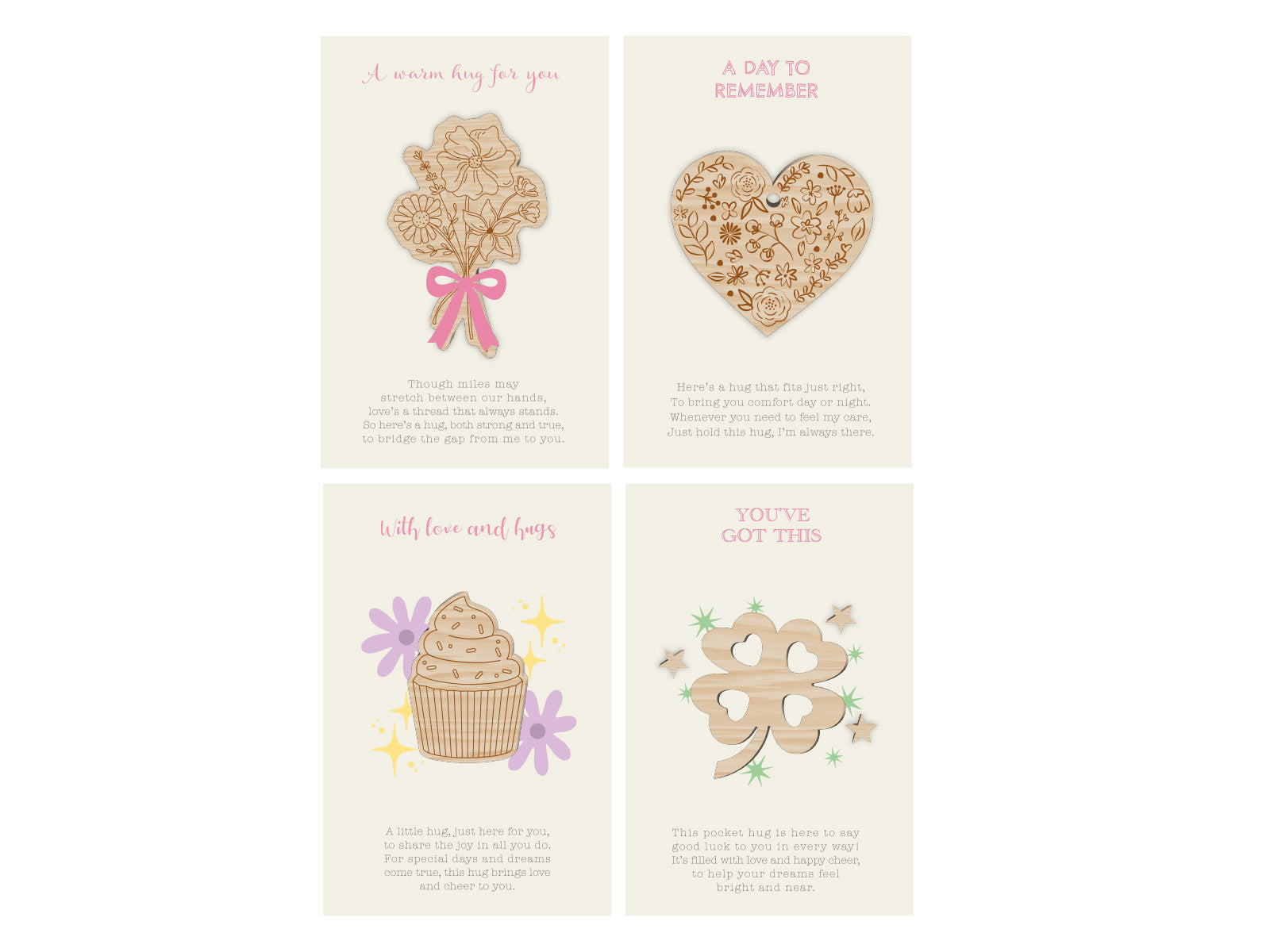 Shaped Hug Token Stamp & Metal Die Set