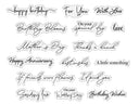 Script Sentiment Stamp Set